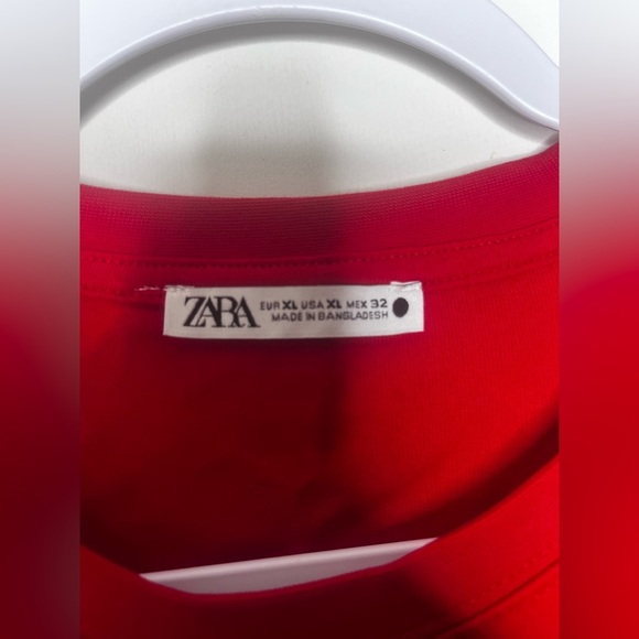 Zara Bold Red Short Sleeve Tee - Picture 3 of 4